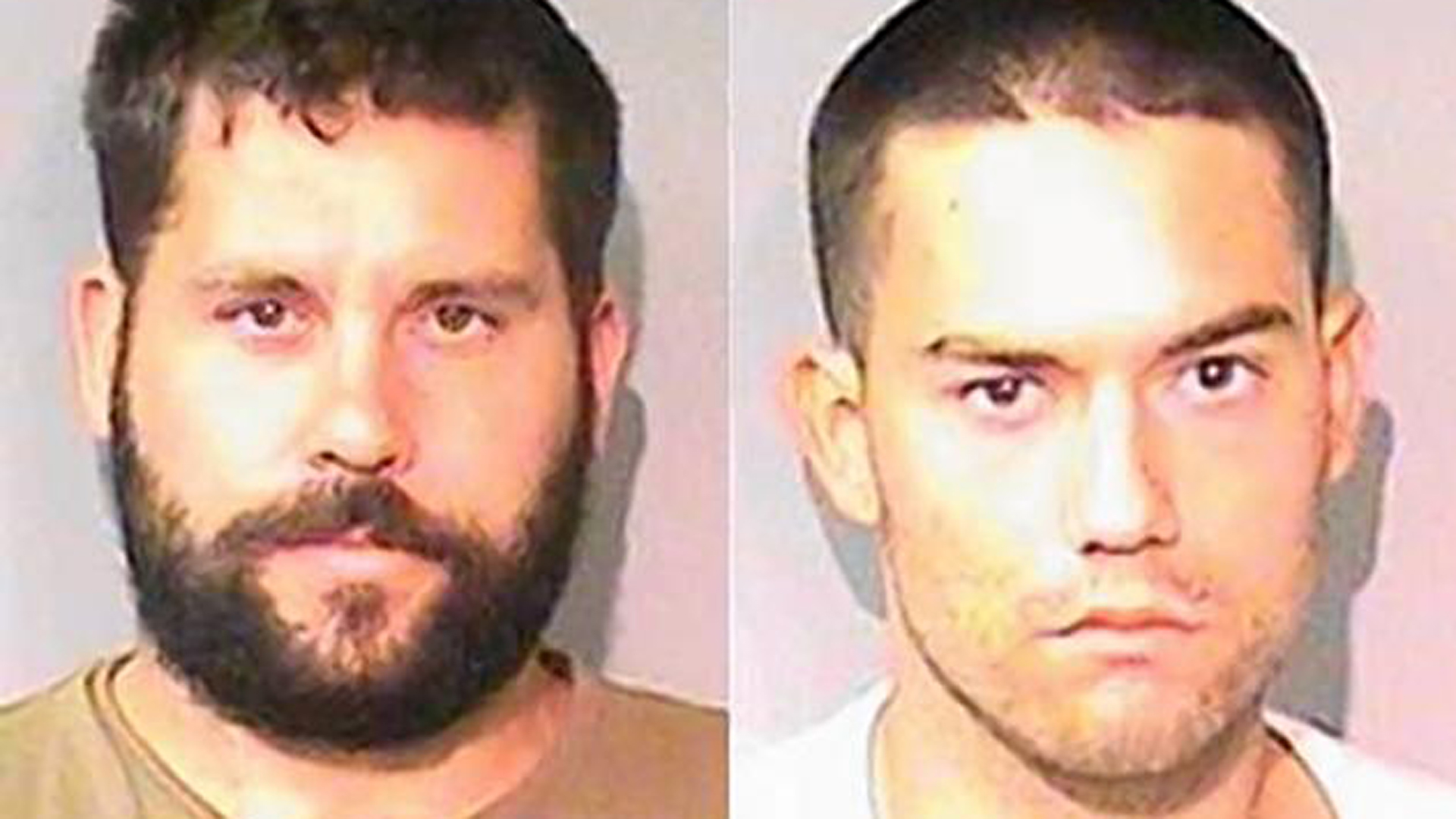 Ryan Balletto, left, and Patrick Pearmain are seen in booking photos released by the Lake County Sheriff's Office.