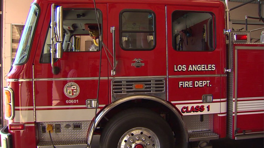 A Los Angeles Fire Department truck is seen in this file photo. (Credit: KTLA)