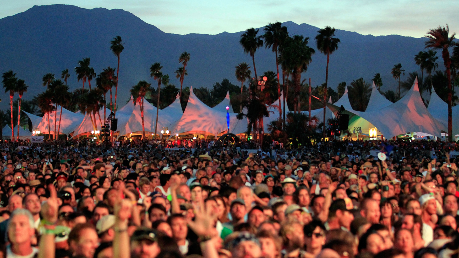 A crowd takes in a performance at the Coachella Valley Music & Arts Festival in Indio on April 17, 2011. (Getty Images)