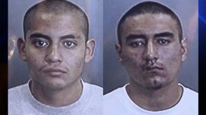 Alfredo Miguel Aquino, a 20-year-old resident of Anaheim, left, and Ricardo Cruz, 19, of Buena Park, were convicted of murder in the death of Ximena Meza, 9. (Credit: Anaheim Police Department)