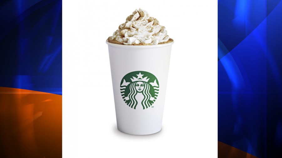 A provided photograph showing a Starbucks Pumpkin Spice Latte. (Credit: Starbucks/CNN)