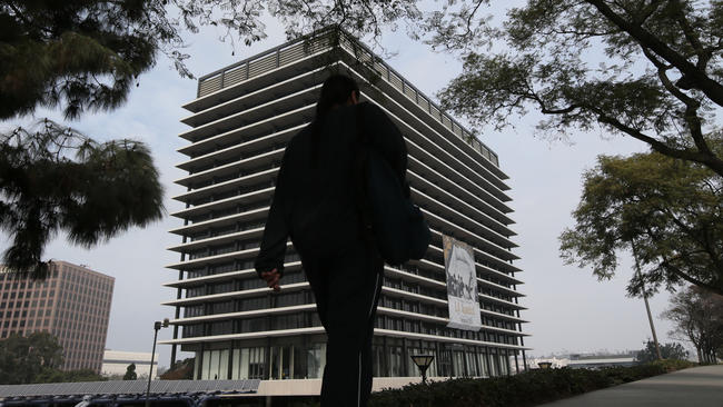 The Department of Water and Power building in downtown Los Angeles is seen in an undated photo. (Robert Gauthier / Los Angeles Times)