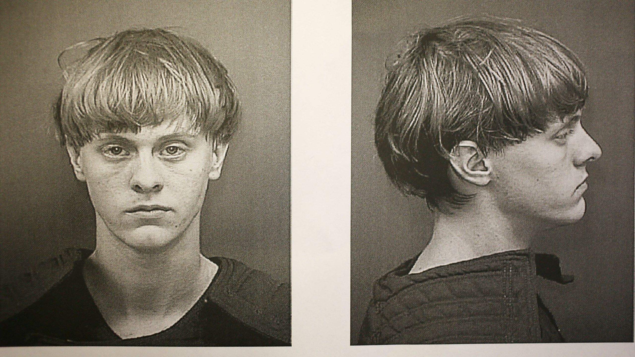 In this handout photo provided by the Charleston County Sheriff's Office Detention Center, Dylann Storm Roof is seen in his booking photo after he was apprehended as the main suspect in the mass shooting at the Emanuel African Methodist Episcopal Church that killed nine people on Thursday, June 18, 2015, in Charleston, S.C. (Charleston County Sheriff's Office/via Getty Images)