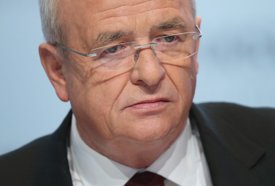 Volkswagen CEO Martin Winterkorn is seen attending the company's annual press conference on March 13, 2014, in Wolfsburg, Germany. (Credit: Sean Gallup/Getty Images)