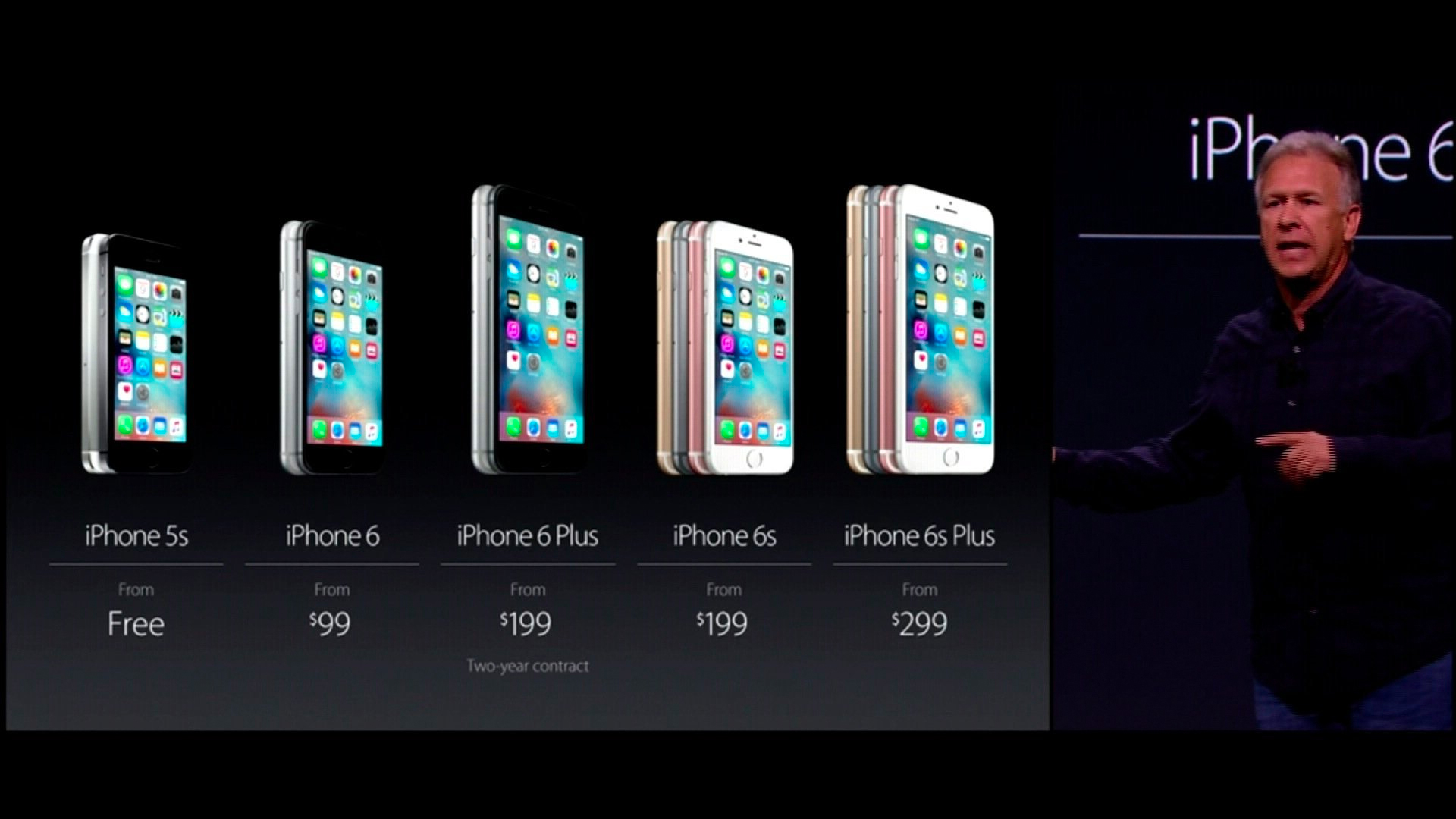 Apple unveils the iPhone 6S and 6S Plus on Sept. 9, 2015. (Credit: Apple)