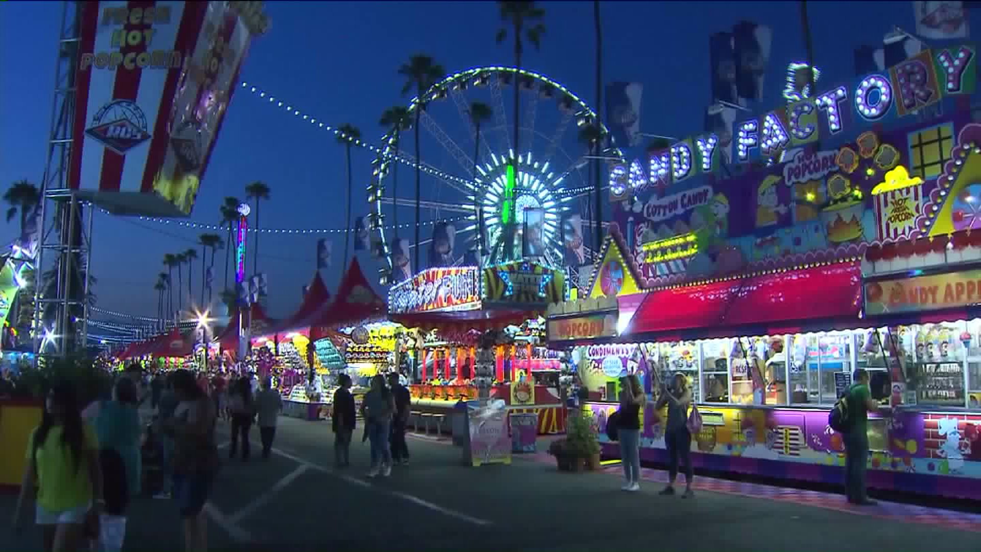 Thousands flocked to the Fairplex in Pomona on Friday, Sept. 4, 2015, for the opening day of the Los Angeles County Fair. (Credit: KTLA)