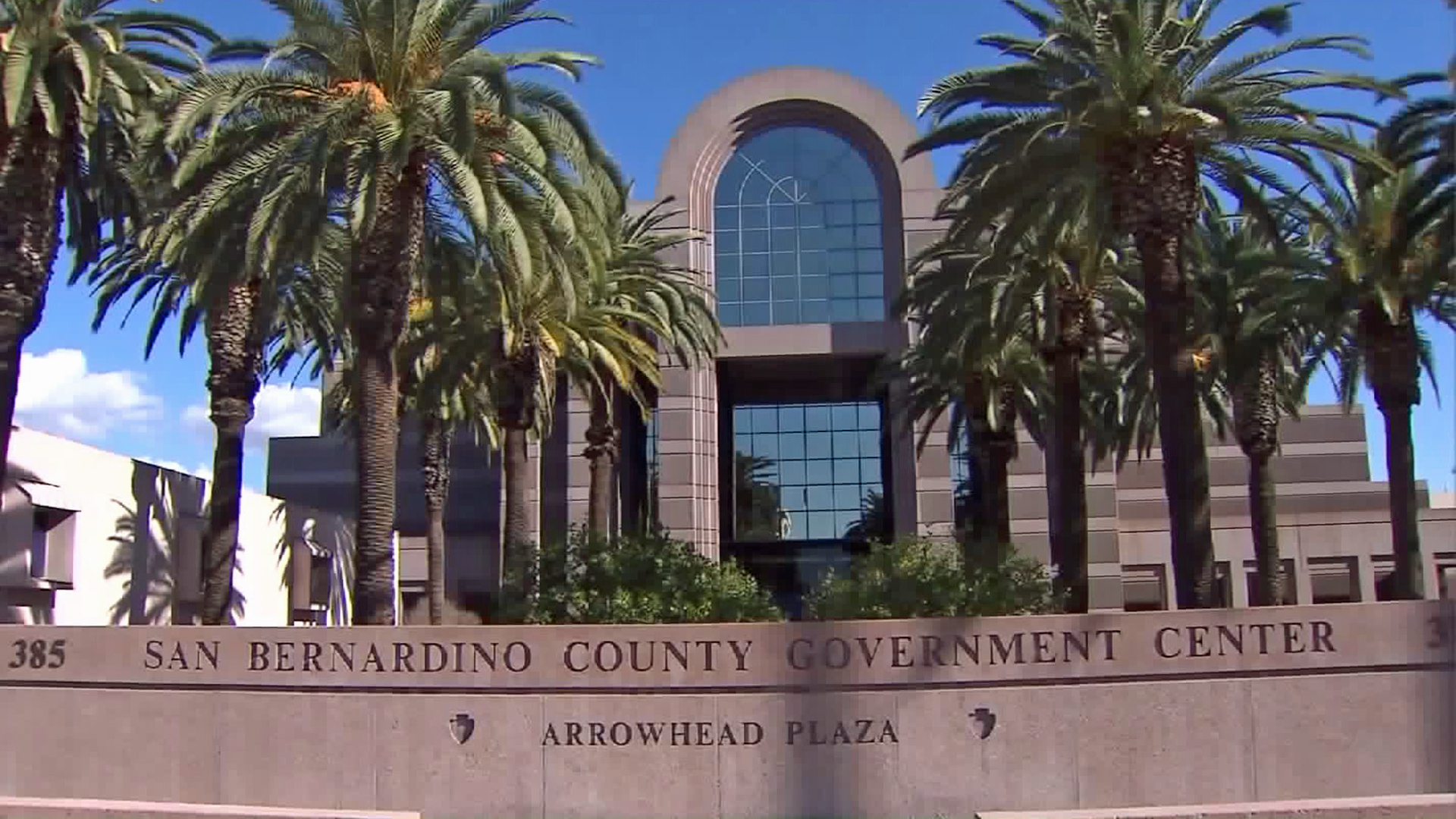 The San Bernardino County Government Center is seen in this file photo. (Credit: KTLA)