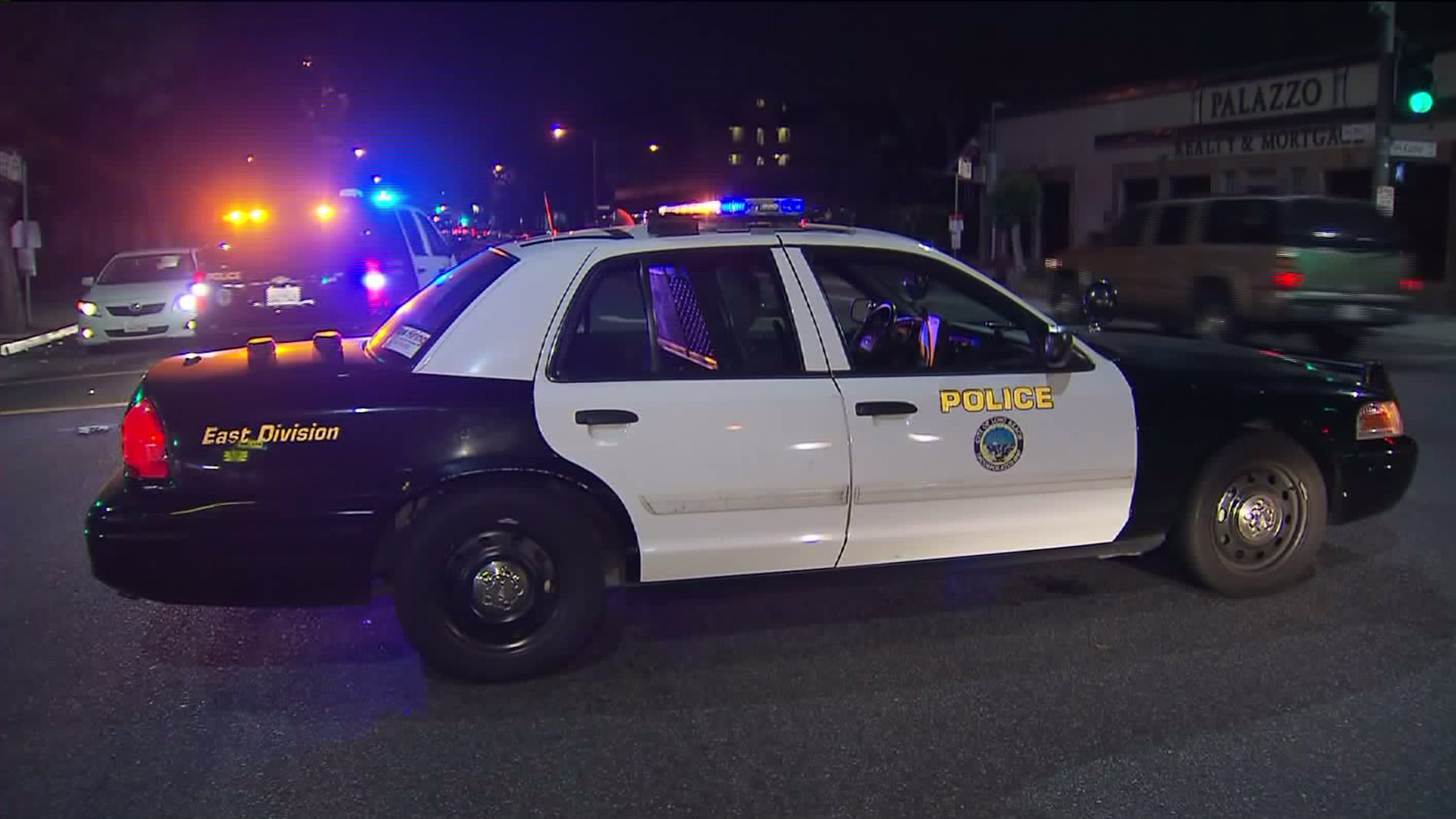 A Long Brach police car is shown in a file photo on April 25, 2016. (KTLA)