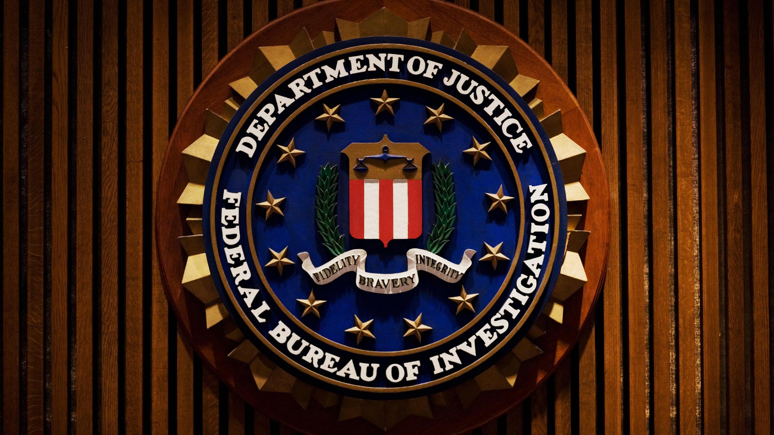 A crest of the Federal Bureau of Investigation is seen 03 August 2007 inside the J. Edgar Hoover FBI Building in Washington, DC. AFP PHOTO/Mandel NGAN (Credit: MANDEL NGAN/AFP/Getty Images)