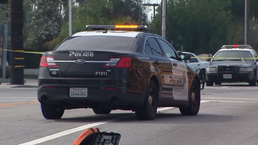 A San Bernardino Police Department patrol vehicle is seen in this file photo.