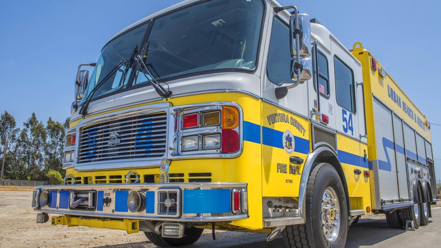 A Ventura County Fire Department truck is seen in an undated image posted to the department's Facebook page.