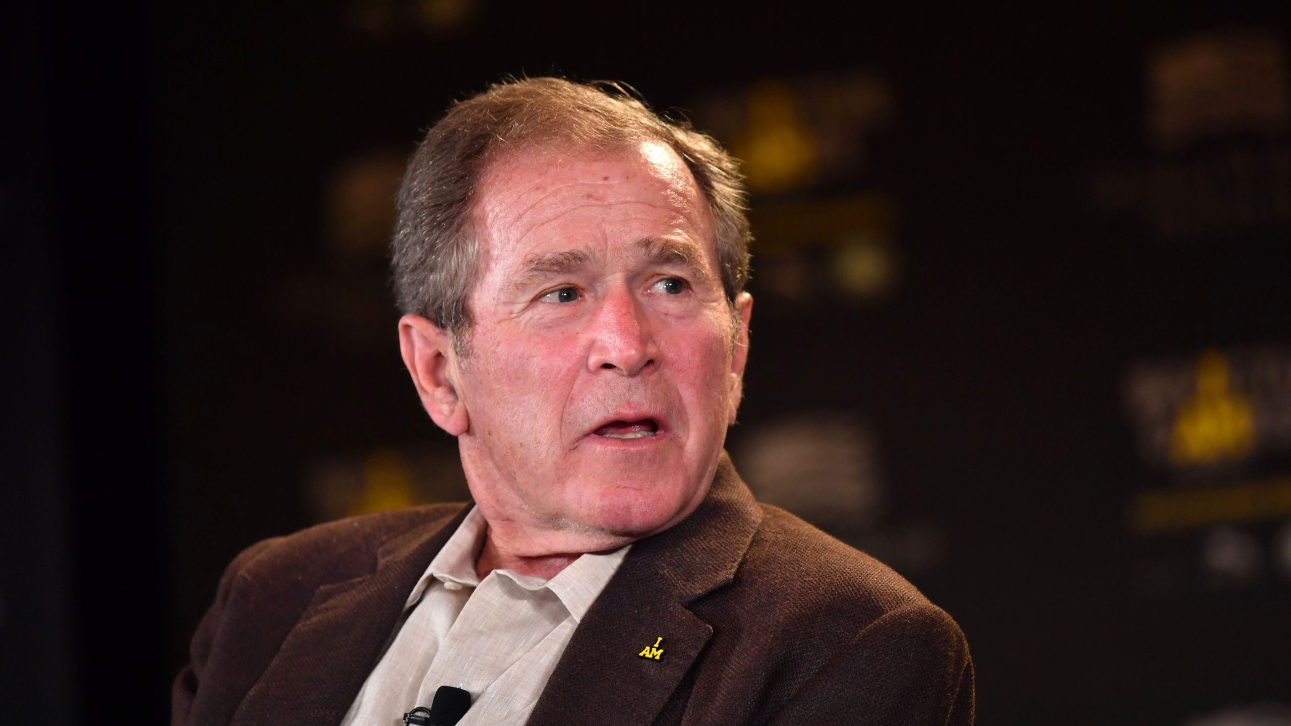 George W. Bush is seen during the Opening Ceremony of the Invictus Games Orlando 2016 at ESPN Wide World of Sports on May 8, 2016, in Orlando, Florida. (Tim Rooke - Pool /Getty Images)