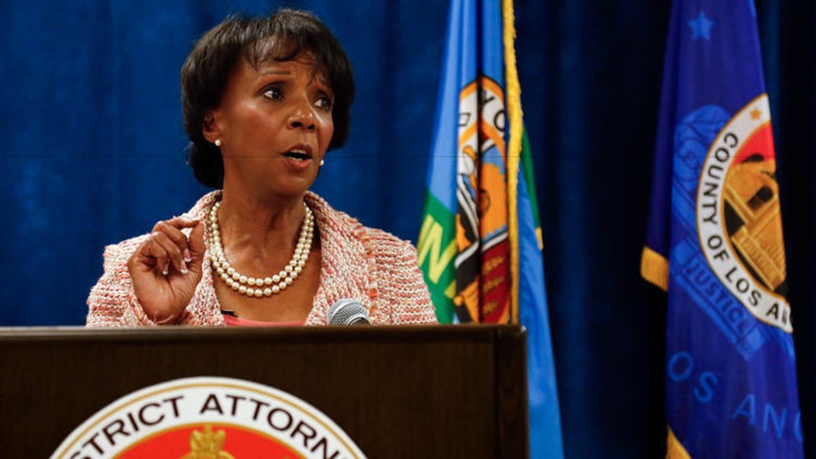 Los Angeles County Dist. Atty. Jackie Lacey at a press conference at the Hall of Justice in Los Angeles on June 29, 2015. (Credit: Mel Melcon / Los Angeles Times)