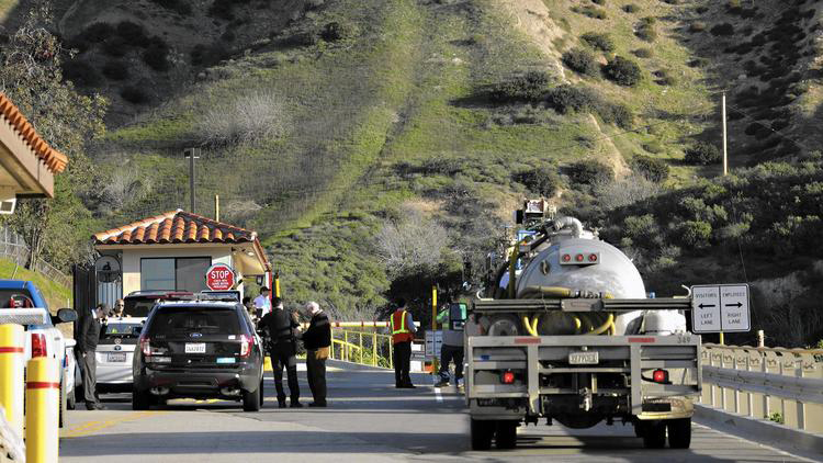 The entrance to Southern California Gas Co.'s Aliso Canyon storage facility is seen in this undated photo. (Credit: Irfan Khan / Los Angeles Times)