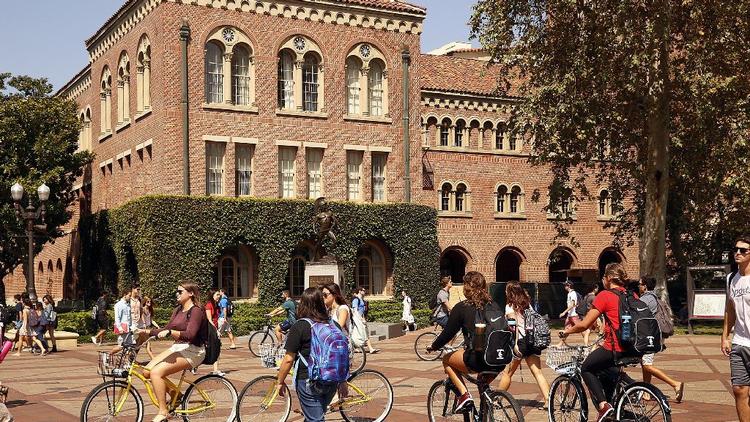 The campus of the University of Southern California is shown in a file photo. (Credit: Al Seib / Los Angeles Times)