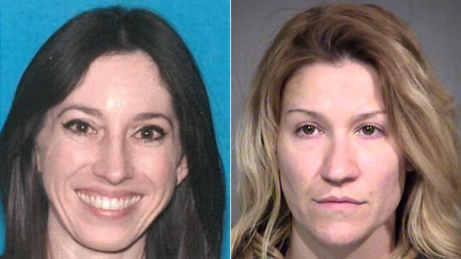 Michelle Hadley, left, and Angela Diaz are shown in photos released by the Orange County DA's office on Jan. 9, 2016.