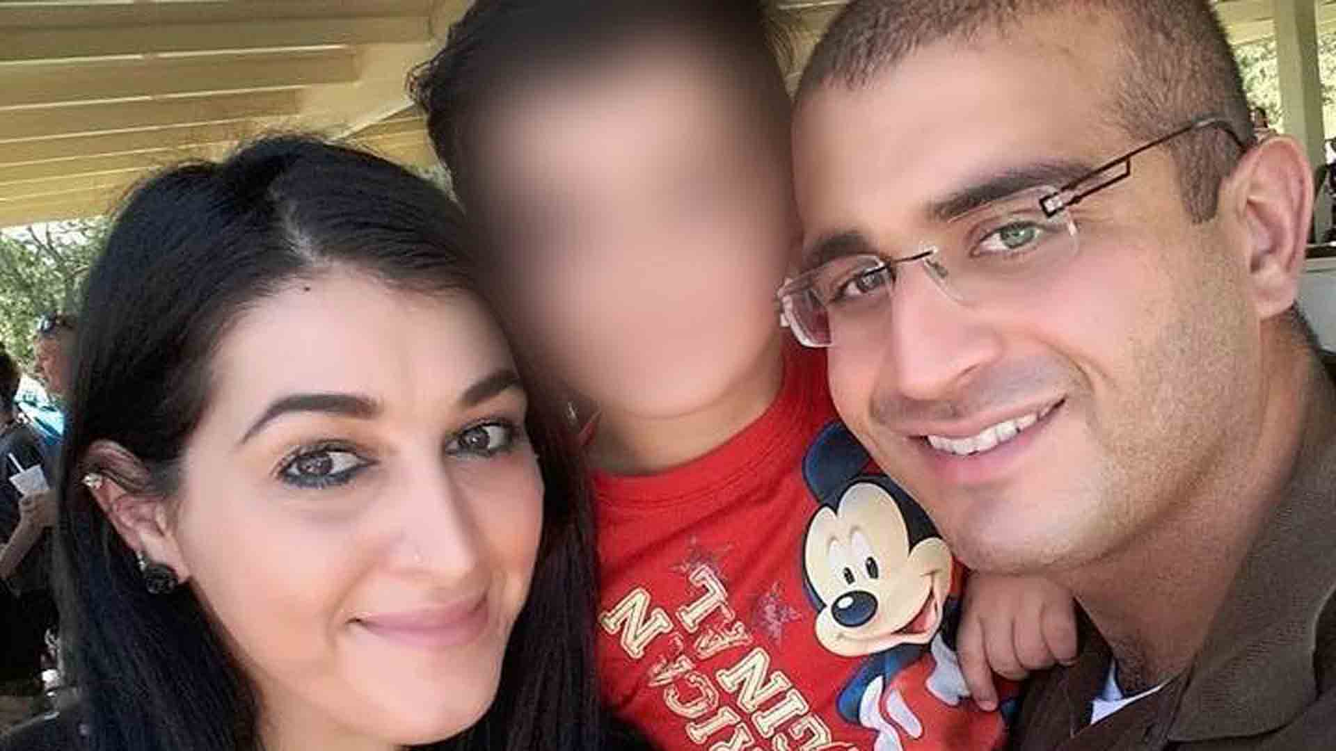 Noor Salman, left, and Omar Mateen, right, are seen in a photo from Facebook and distributed by CNN.