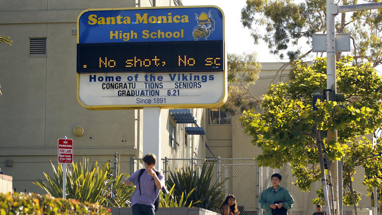 Santa Monica High School is shown in 2011. (Credit: Al Seib / Los Angeles Times)