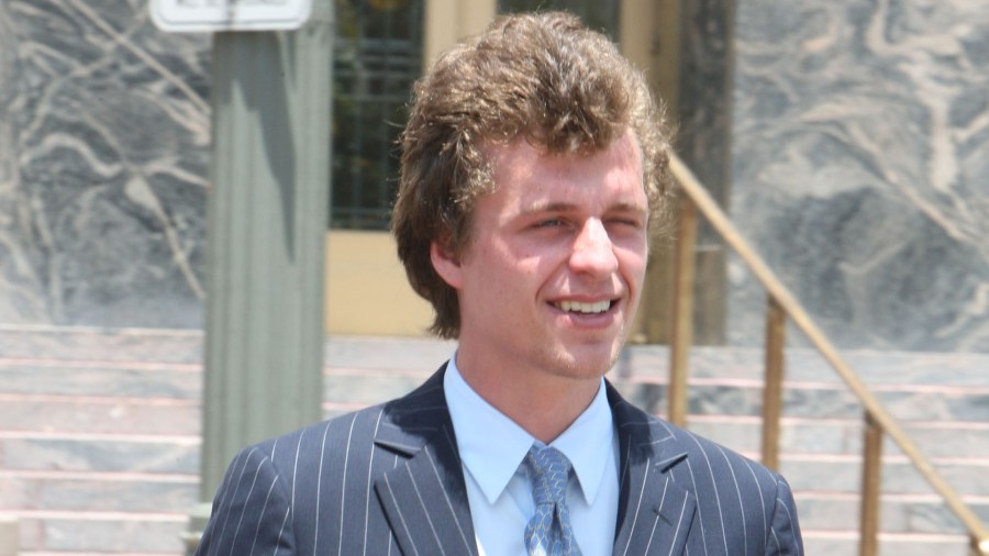 Conrad Hilton attends court for sentencing after causing a disturbance aboard an international flight from London to Los Angeles at Roybal Federal Building on June 16, 2015, in Los Angeles, California. (Credit: David Buchan/Getty Images)