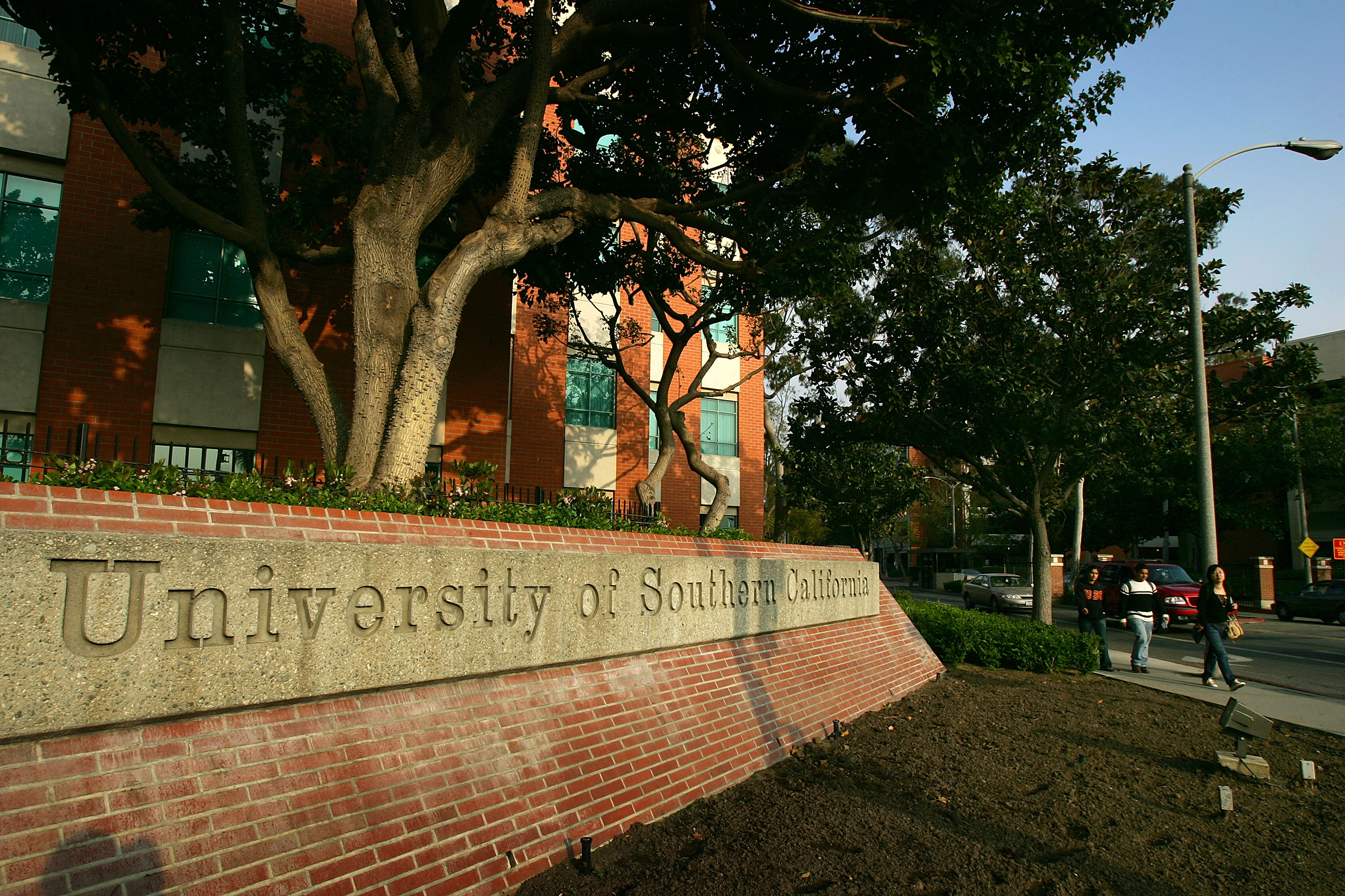 An entrance to the University of Southern California campus is seen in this file photo. (Credit: David McNew/Getty Images)