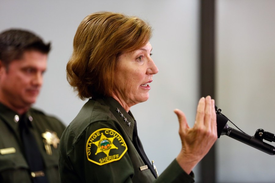 Orange County Sheriff Sandra Hutchens is shown in a file photo. (Credit: Gary Coronado / Los Angeles Times)