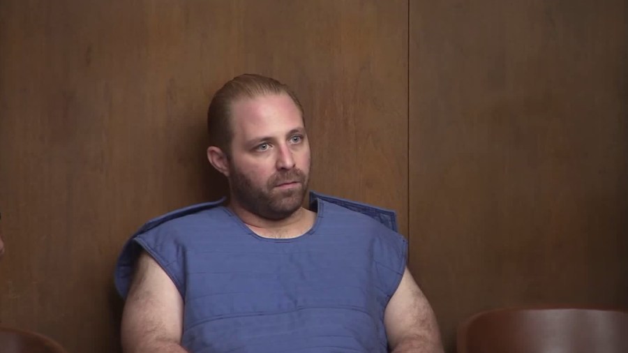 Aramazd Andressian Sr. is seen in an Alhambra courtroom on July 3, 2017. (Credit: KTLA)