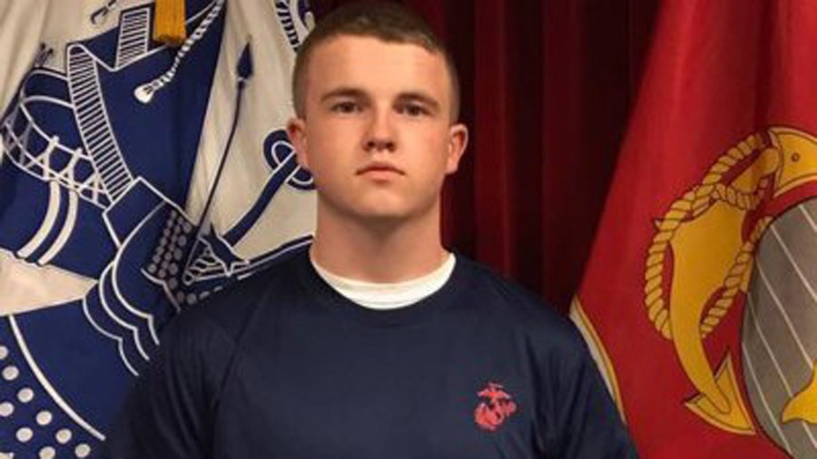 Tyler Jarrell is seen in a photo released by Marine Corps Recruiting South Columbus Ohio.