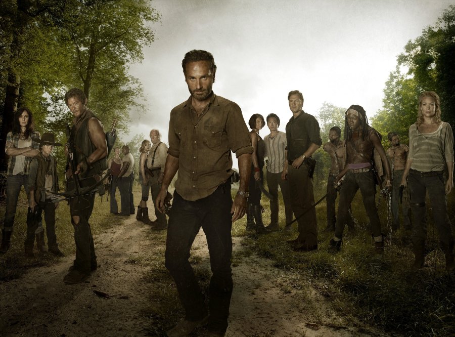 The cast of AMC's "Walking Dead" is shown in a file photo. (Credit: CNN)