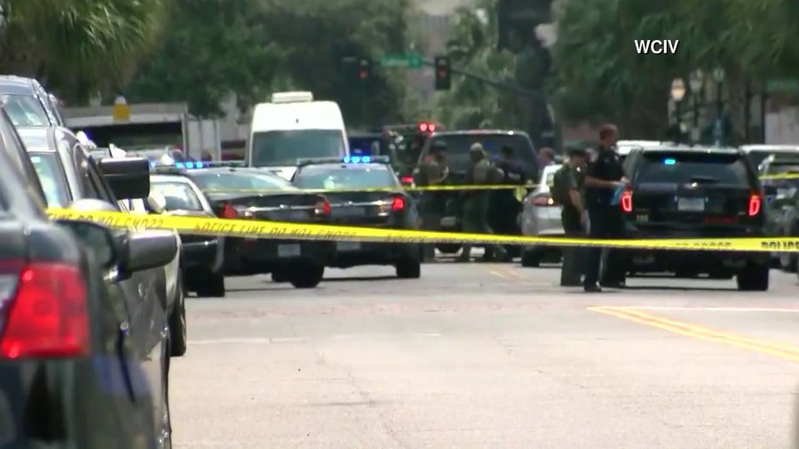 Police responded to an "active shooter situation" in Charleston, South Carolina, on Aug. 24, 2017. (Credit: WCIV)