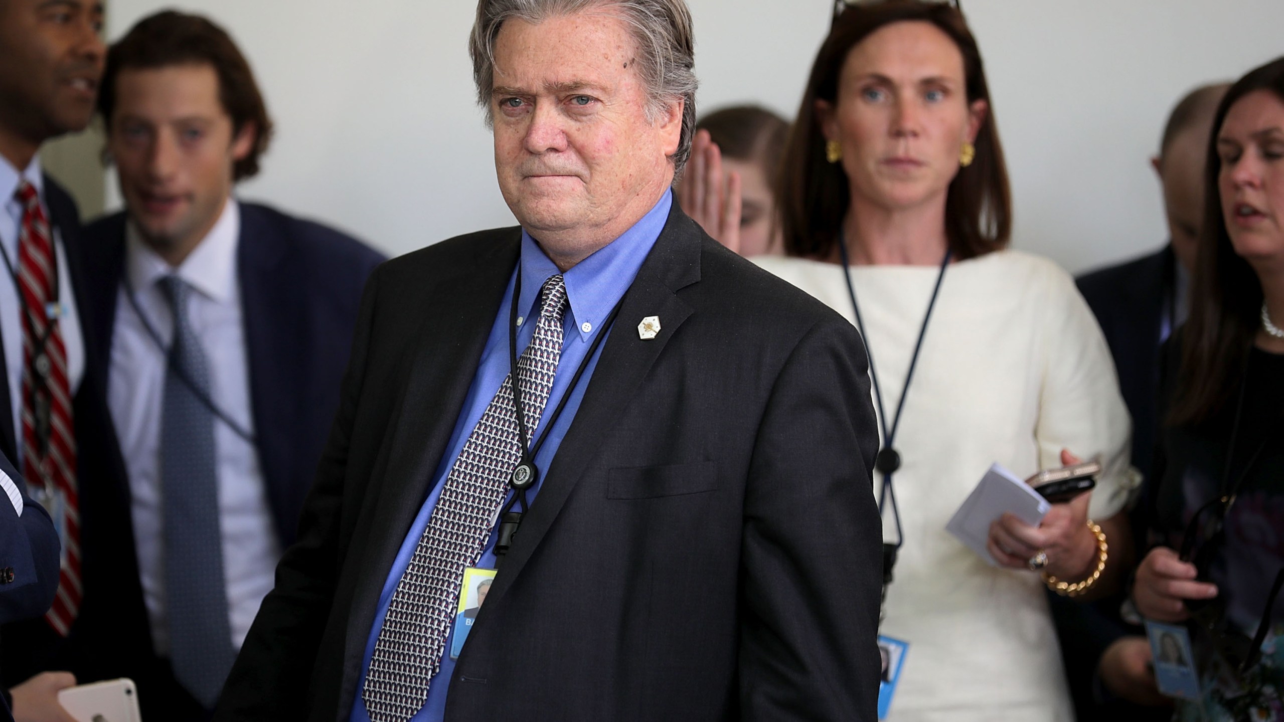 Senior Counselor to the President Steve Bannon at the White House on June 1, 2017. (Credit: Chip Somodevilla/Getty Images)