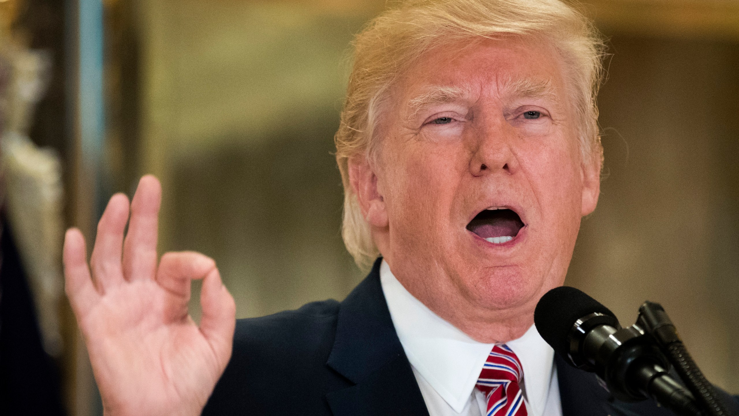 President Donald Trump speaks in New York City on Aug. 15, 2017. (Credit: Drew Angerer/Getty Images)