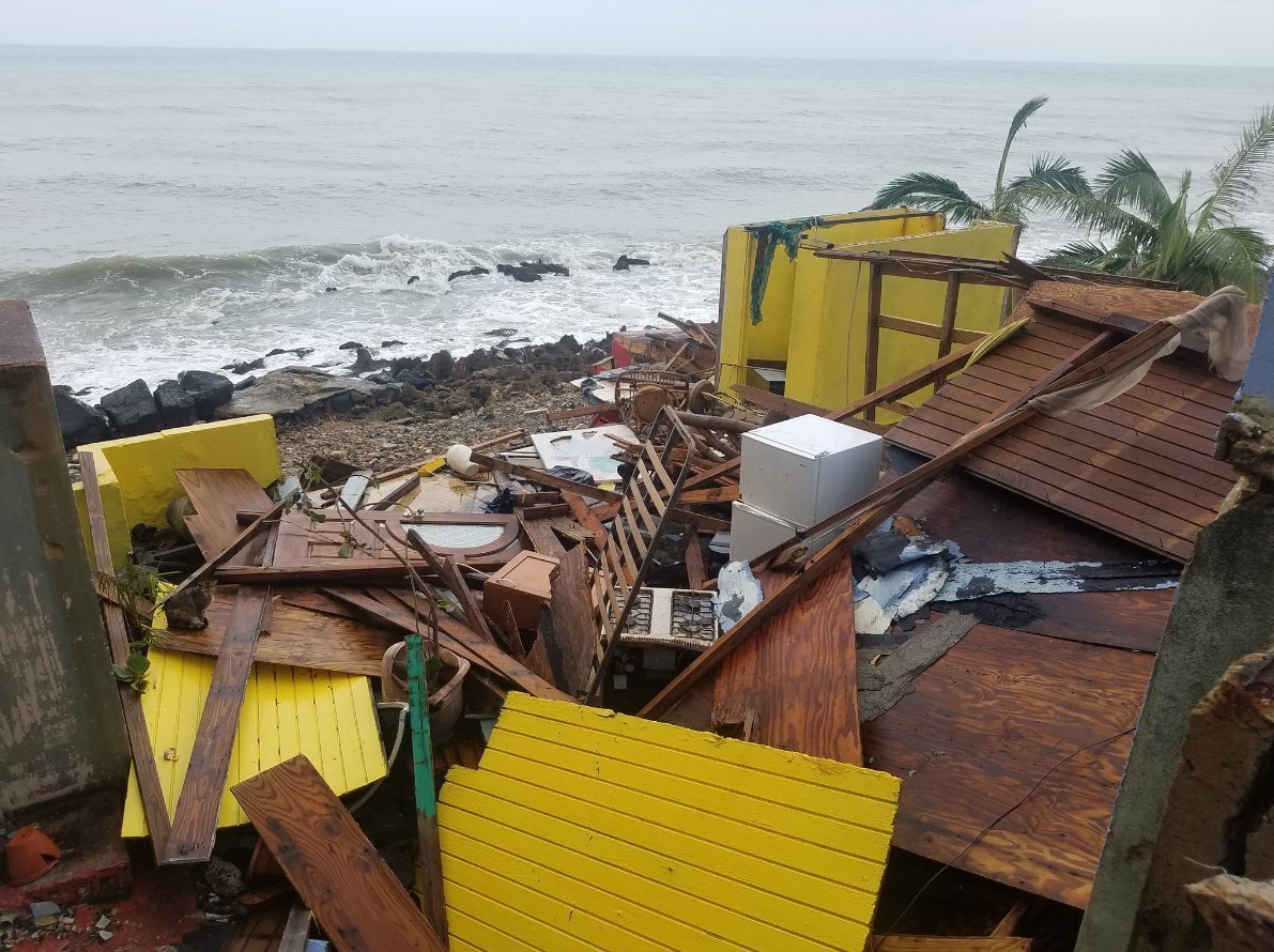 La Perla, the San Juan neighborhood where the music video for hit song "Despacito" was filmed, suffered severe damages at the hands of Hurricane Maria. (Credit: Jessica Rios/El Nuevo Dia via CNN Wire)