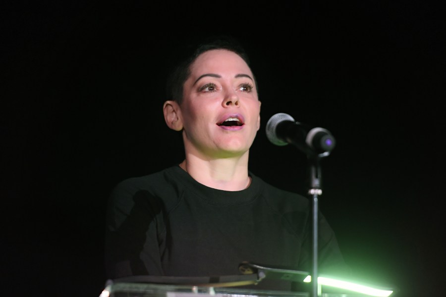 Rose McGowan speaks onstage at the screening of 'Lady in the Dark' during the 2017 TCM Classic Film Festival on April 9, 2017 in Los Angeles. (Credit: Matt Winkelmeyer/Getty Images for TCM)