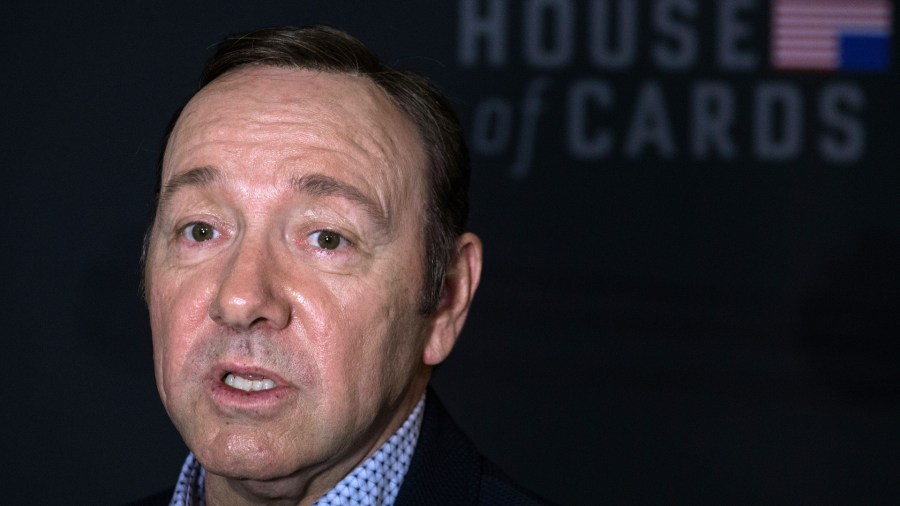 Kevin Spacey arrives at the season 4 premiere screening of the Netflix show 'House of Cards' in Washington, DC, on February 22, 2016. (Credit: NICHOLAS KAMM/AFP/Getty Images)