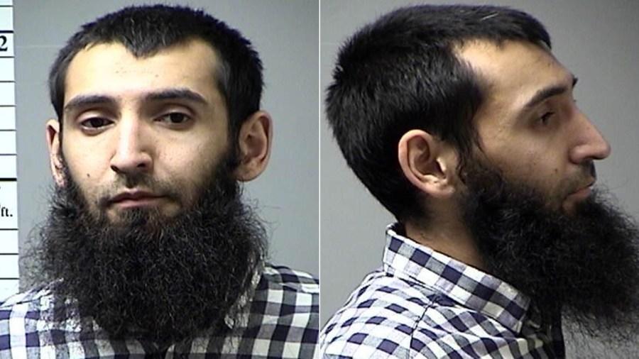 Sayfullo Saipov is shown in a booking photo from St. Charles County, Missouri, after an Oct. 21, 2016, arrest.