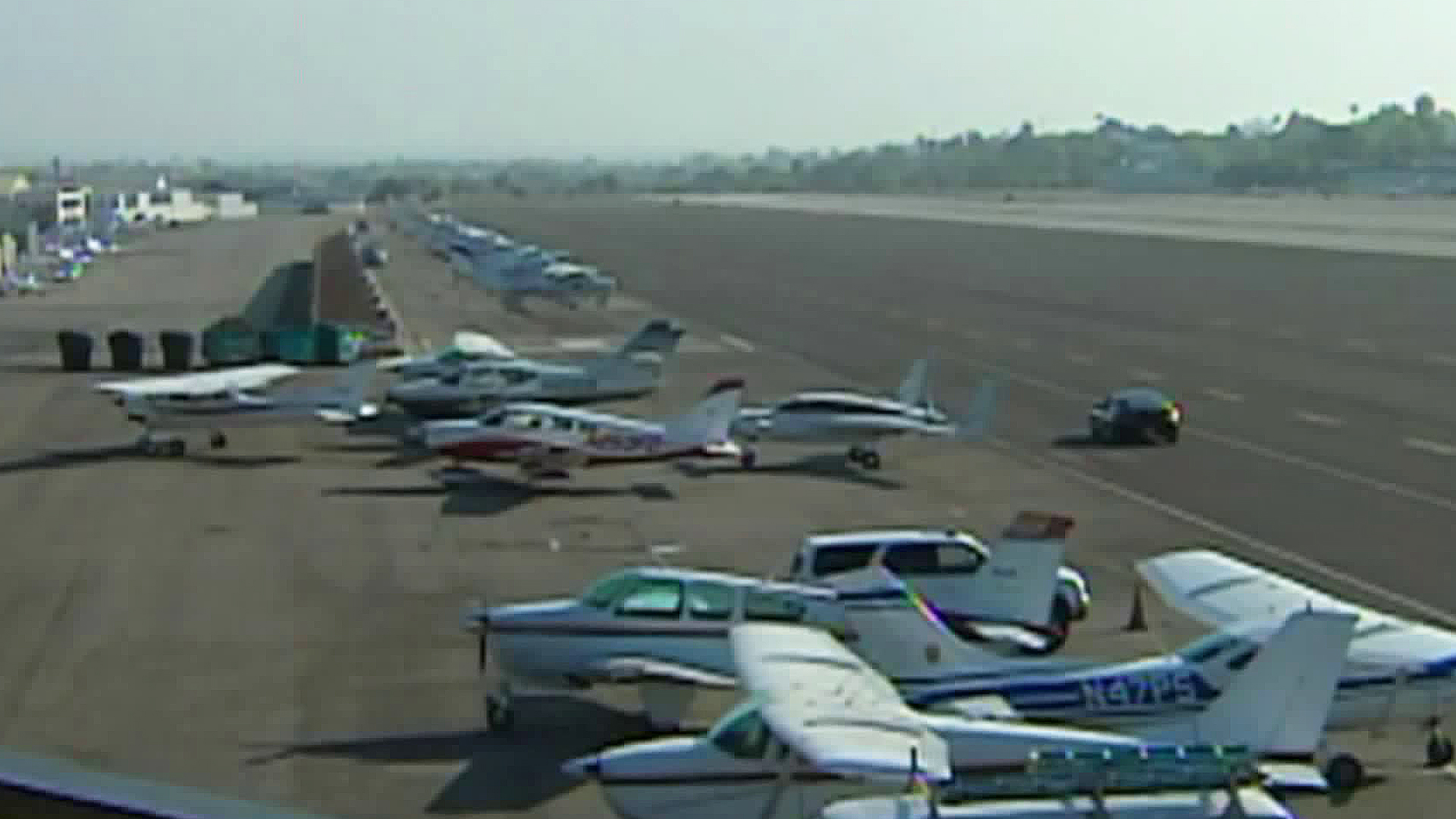 Santa Monica Airport is seen in this file photo. (Credit: KTLA)