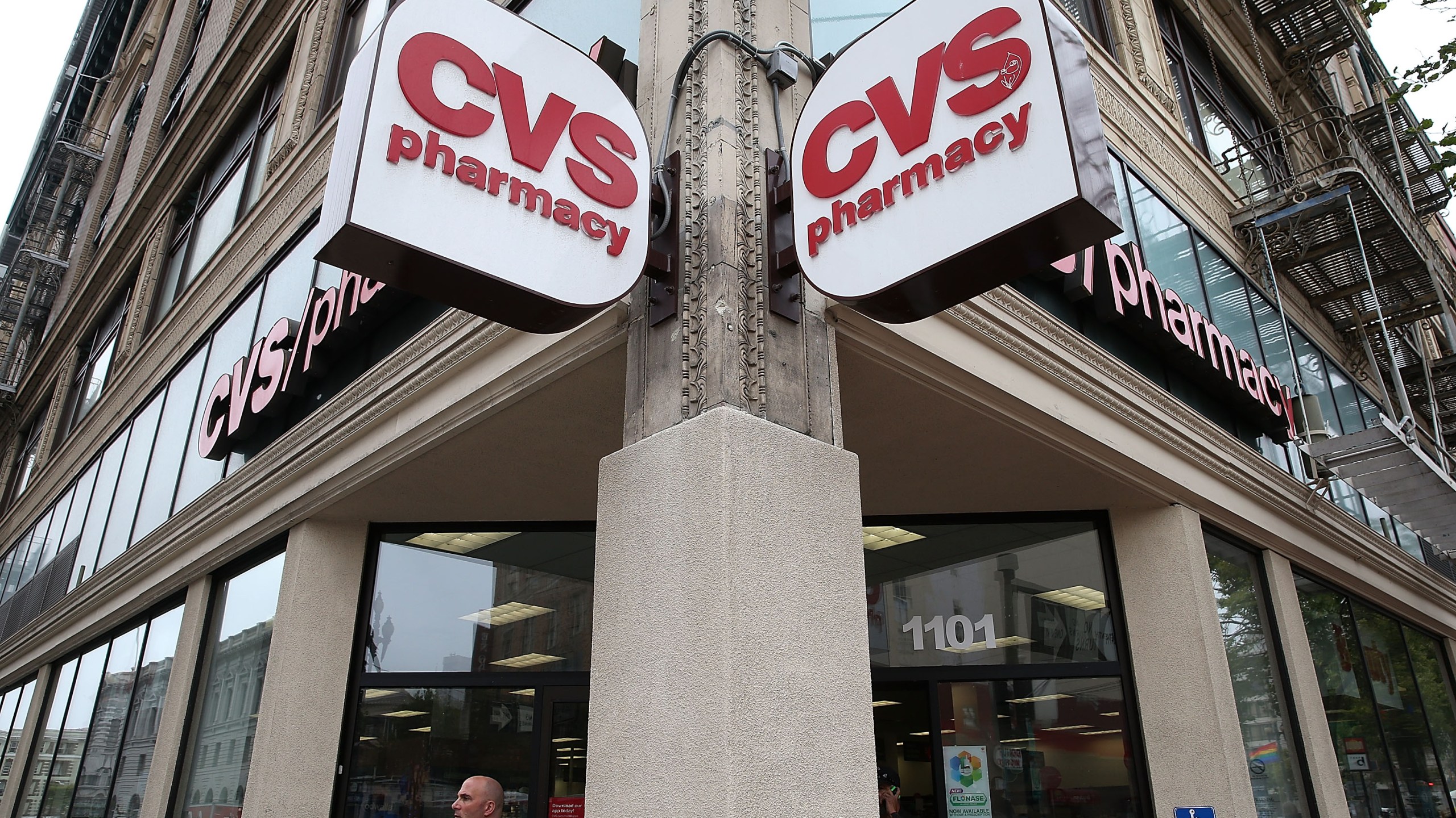 A CVS store in San Francisco is shown in a 2015 file photo. (Credit: Justin Sullivan/Getty Images)