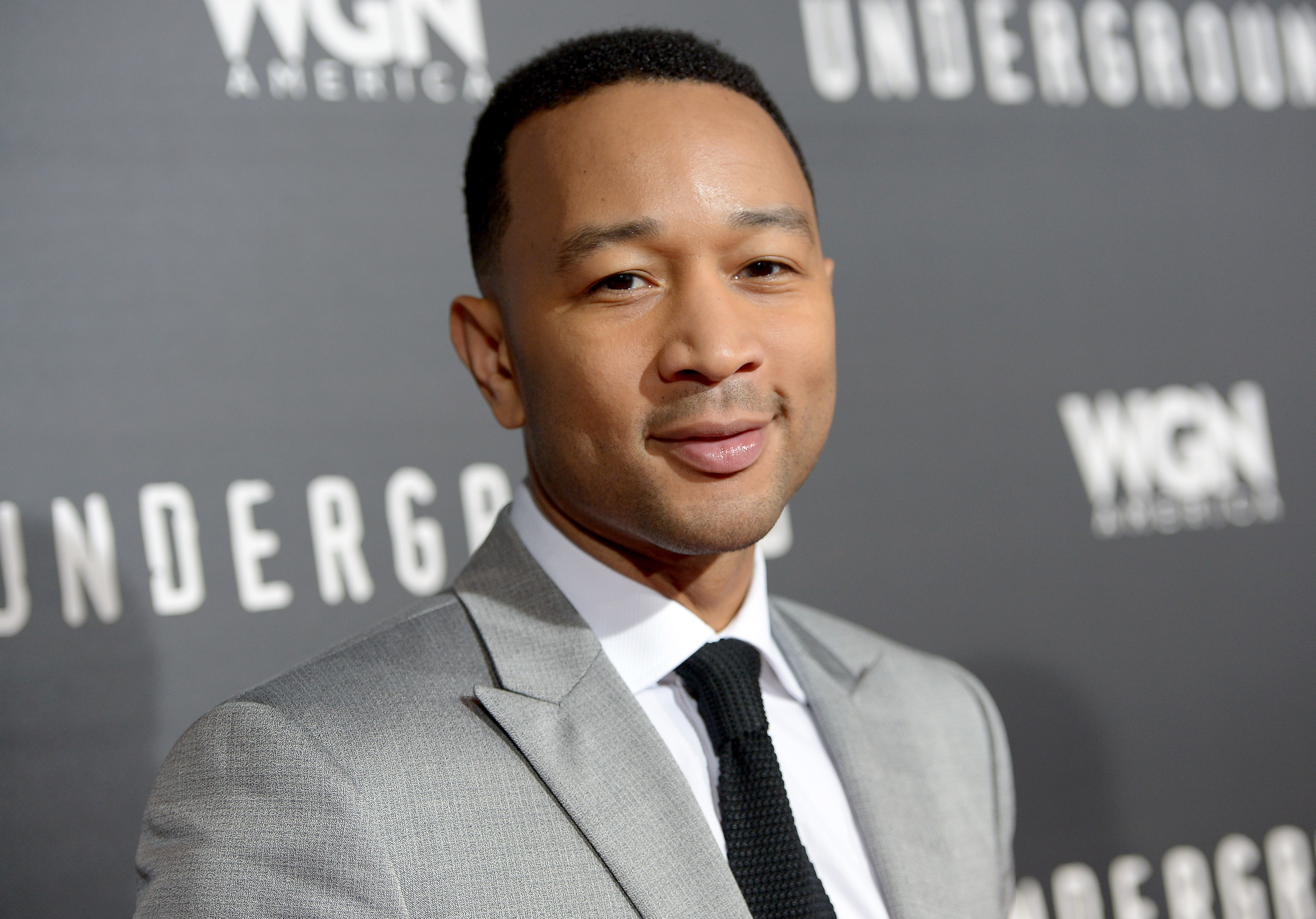 Executive producer John Legend attends WGN America's 'Underground' World Premiere on March 2, 2016 in Los Angeles. (Credit: Charley Gallay/Getty Images for WGN America)