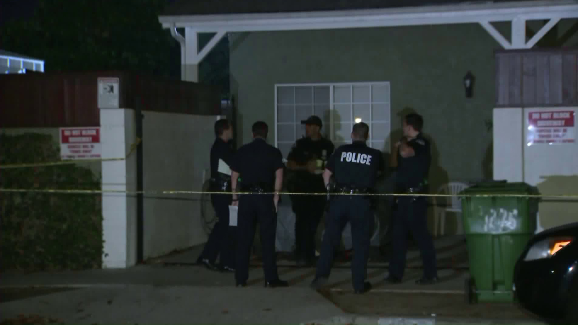 Police were investigating after a woman was found fatally shot and a man apparently attempted to overdose in a Del Rey home on Dec. 28, 2017. (Credit: KTLA)