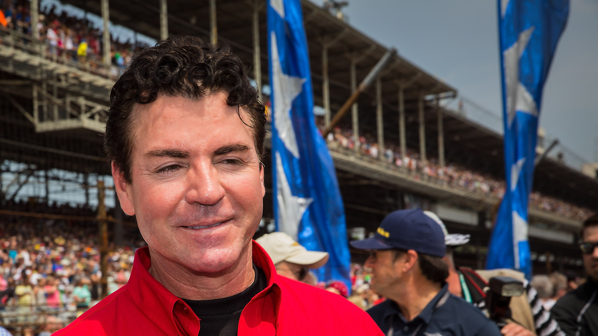 Papa John's founder and CEO John Schnatter attends the Indy 500 on May 23, 2015, in Indianapolis. (Credit: Michael Hickey/Getty Images)