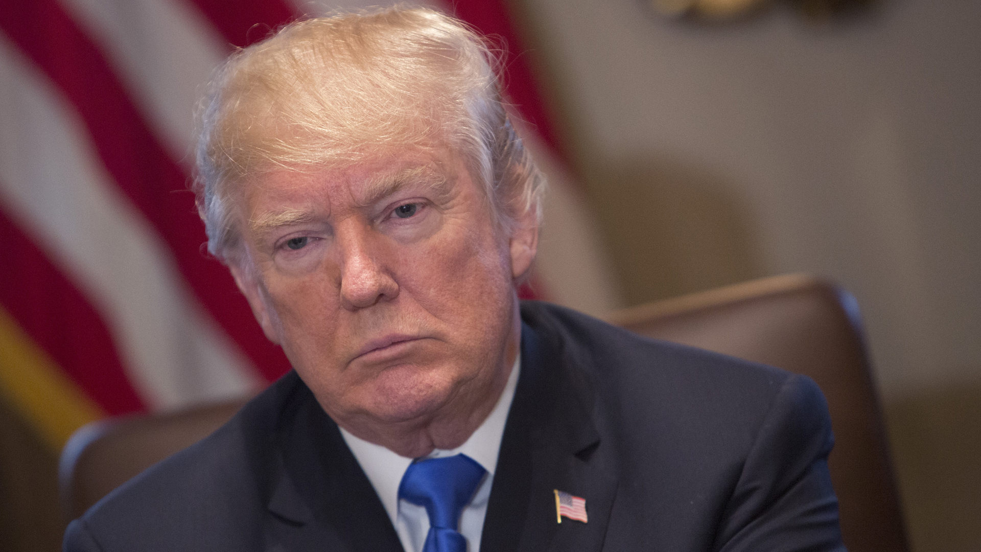 President Donald Trump speaks to the media during a Cabinet meeting at the White House December 20, 2017 in Washington, DC. (Credit: Chris Kleponis-Pool/Getty Images)