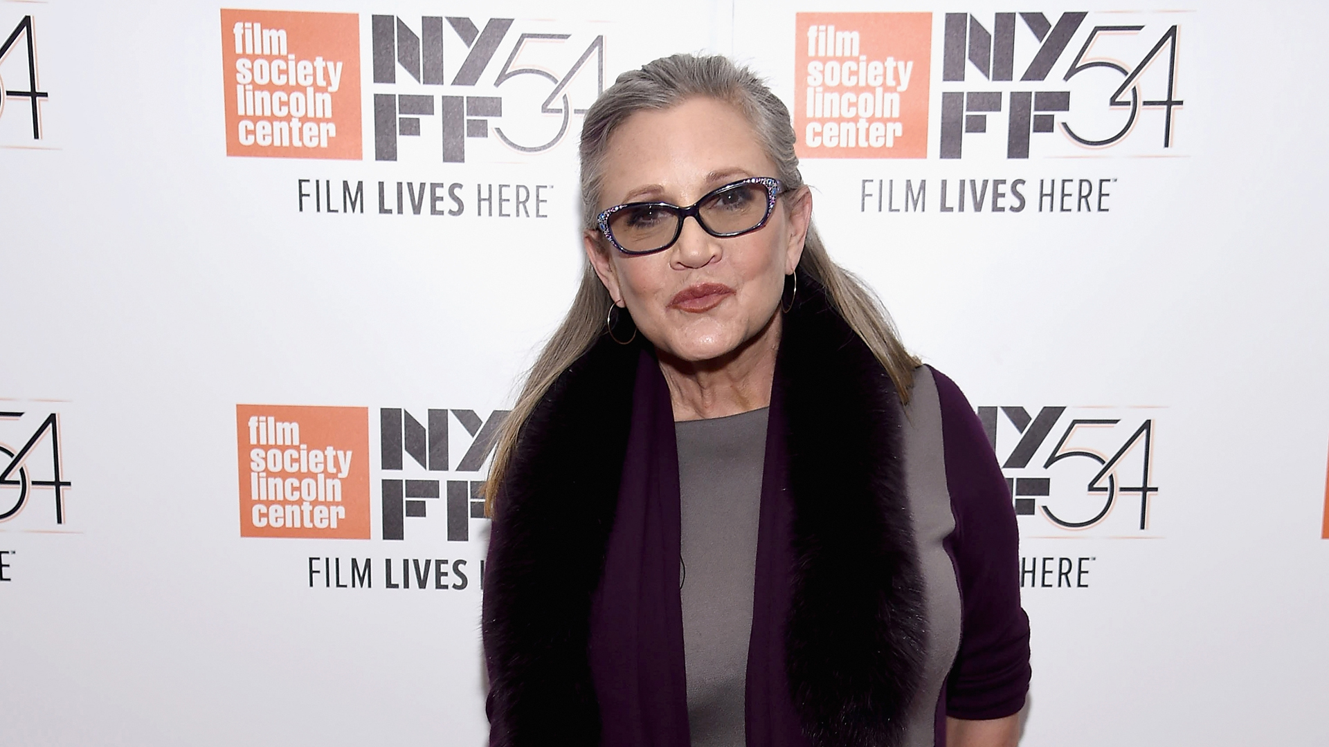 Carrie Fisher attends the 54th New York Film Festival - "Bright Lights" on Oct. 10, 2016 in New York City. (Credit: Dimitrios Kambouris/Getty Images)