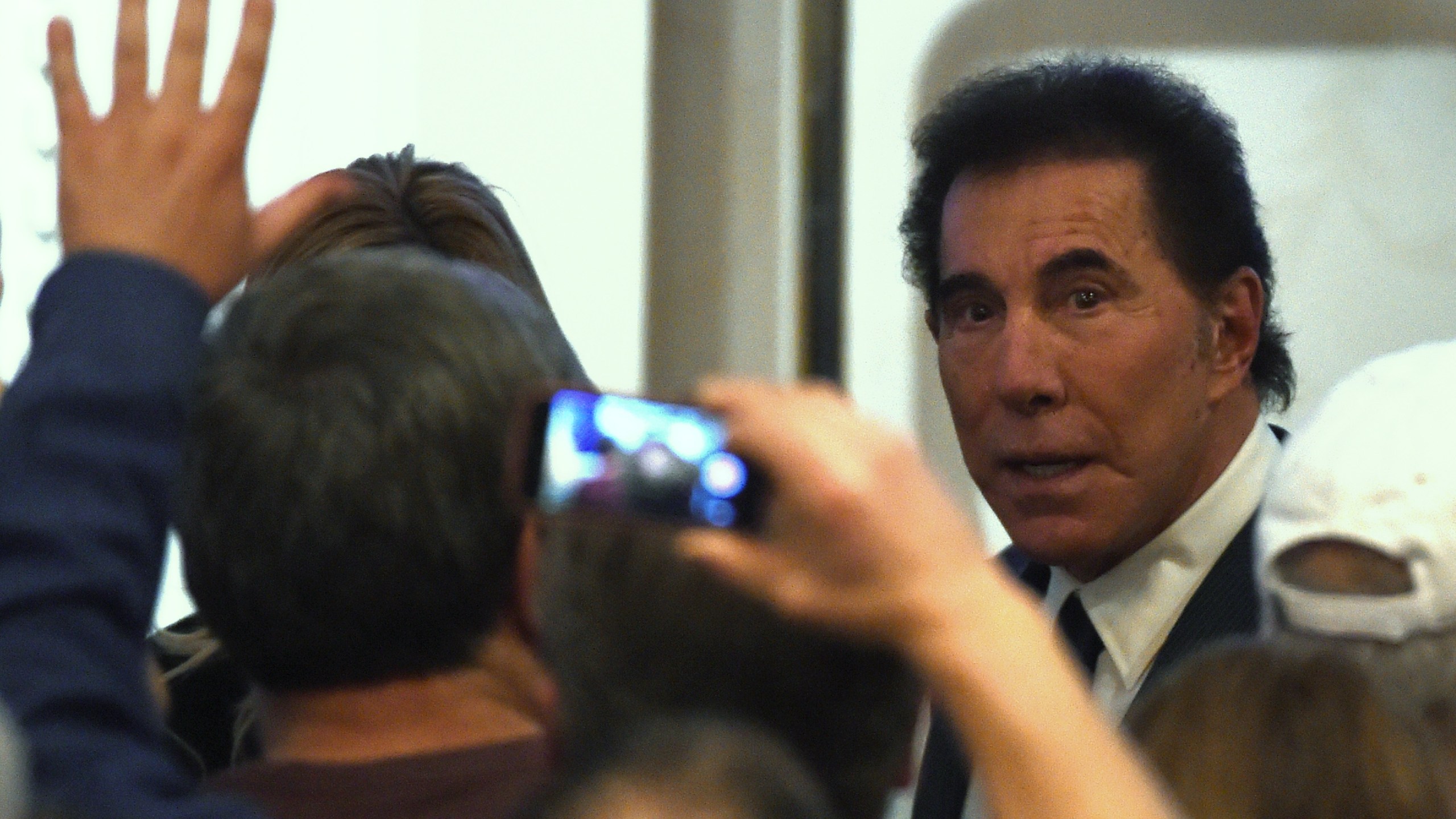 Steve Wynn arrives at a caucus night watch party for Republican presidential candidate Donald Trump at the Treasure Island Hotel and Casino on Feb. 23, 2016 in Las Vegas, Nevada. The New York (Credit: Ethan Miller/Getty Images)