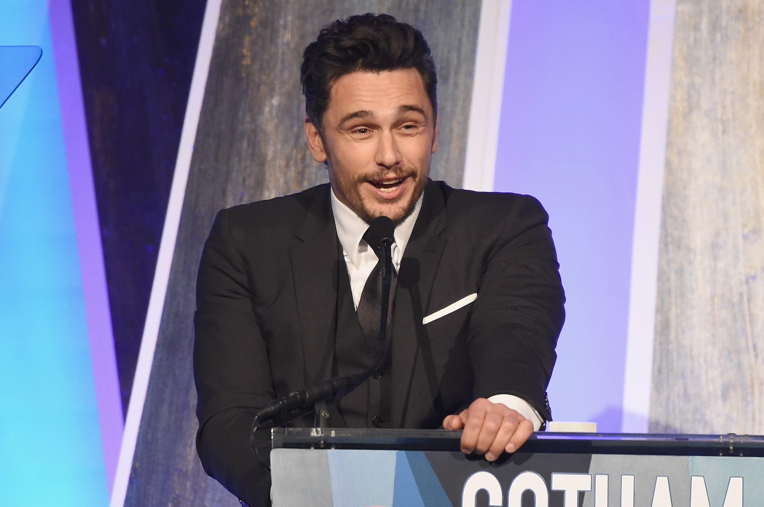 James Franco speaks onstage during IFP's 27th Annual Gotham Independent Film Awards on November 27, 2017 in New York City. (Credit: Dimitrios Kambouris/Getty Images for IFP)