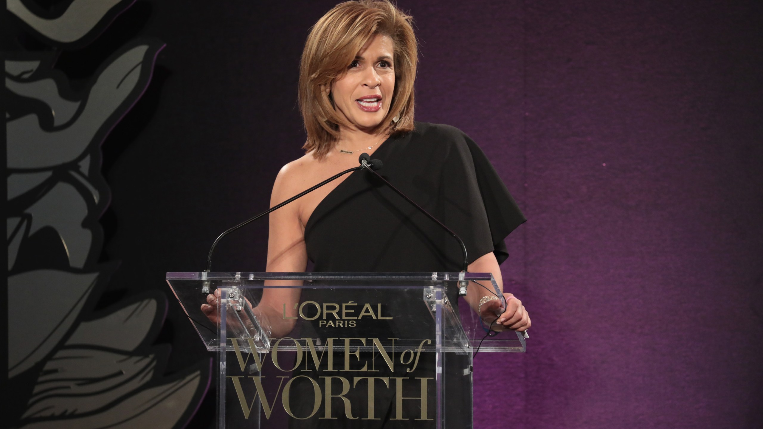 Hoda Kotb speaks onstage during the L'Oreal Paris Women of Worth Celebration 2017 on December 6, 2017 in New York City. (Credit: Cindy Ord/Getty Images for L'Oreal)