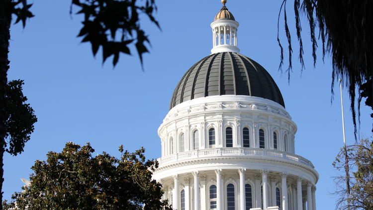 The California state Capitol building in Sacramento is seen in a file photo. (Los Angeles Times)