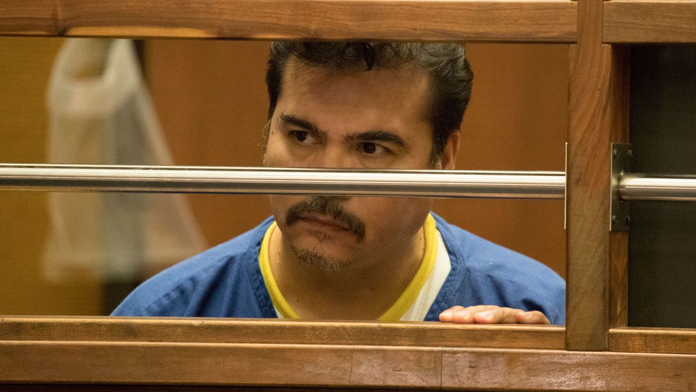 Paul Gonzales appears at his arraignment and a bail review hearing on Jan. 25, 2018. (Credit: Allen J. Schaben / Los Angeles Times)