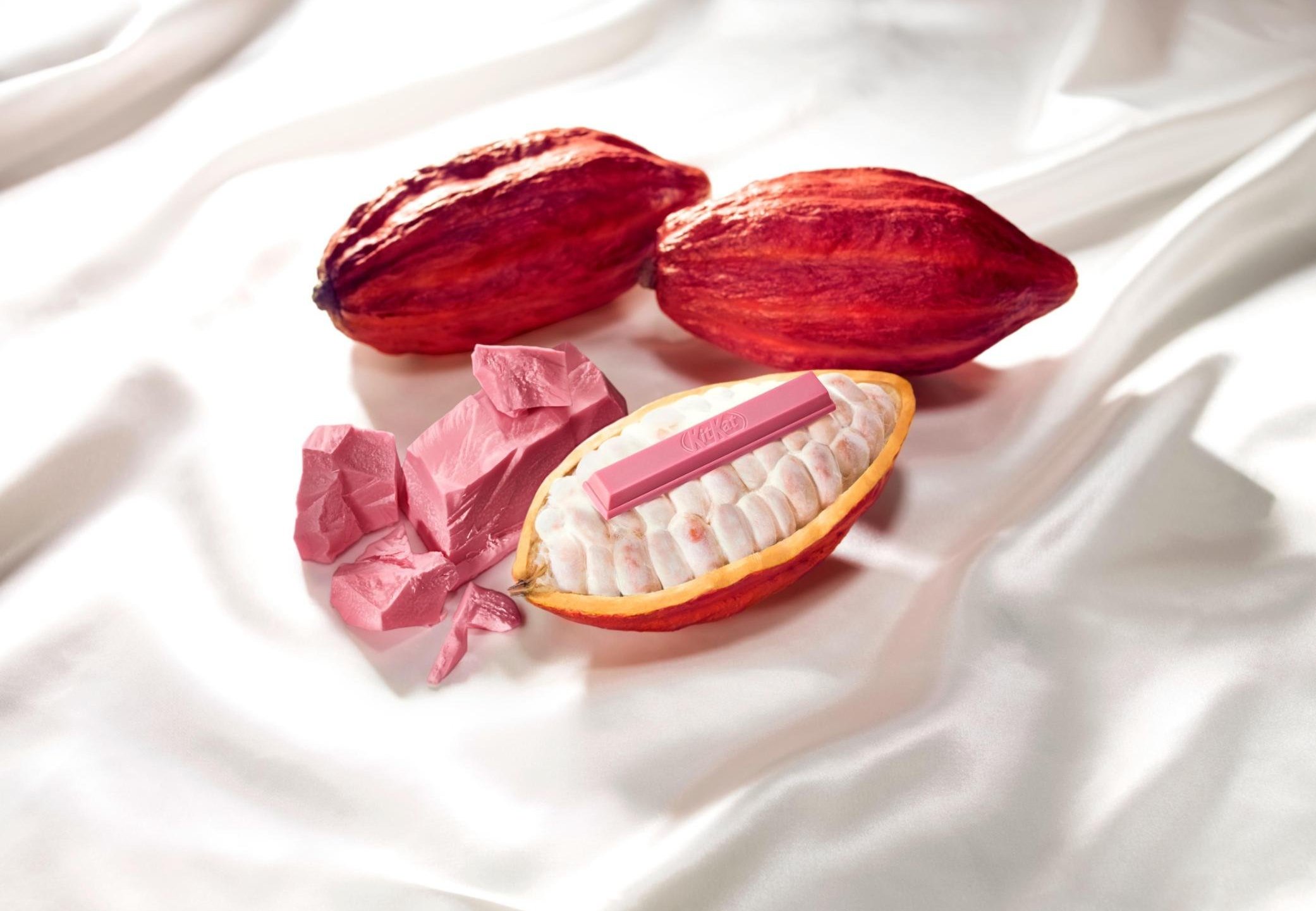 KitKat fans are about to get their first taste of ruby chocolate. (Credit: Barry Callebaut)