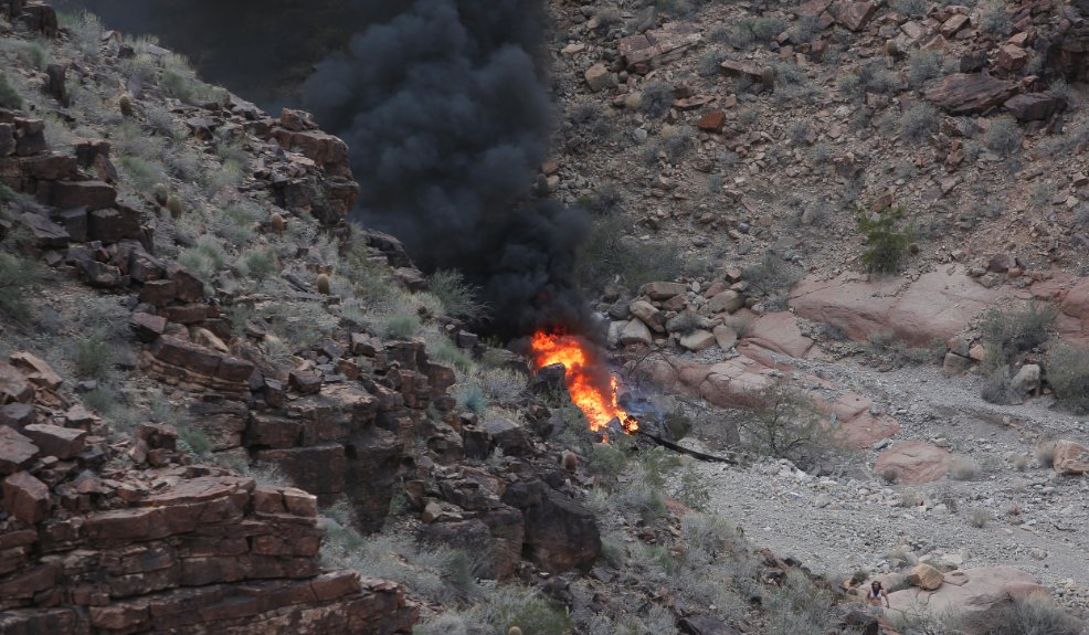 Multiple dead after a helicopter crash in the Grand Canyon. (Credit: Teddy Fujimoto)