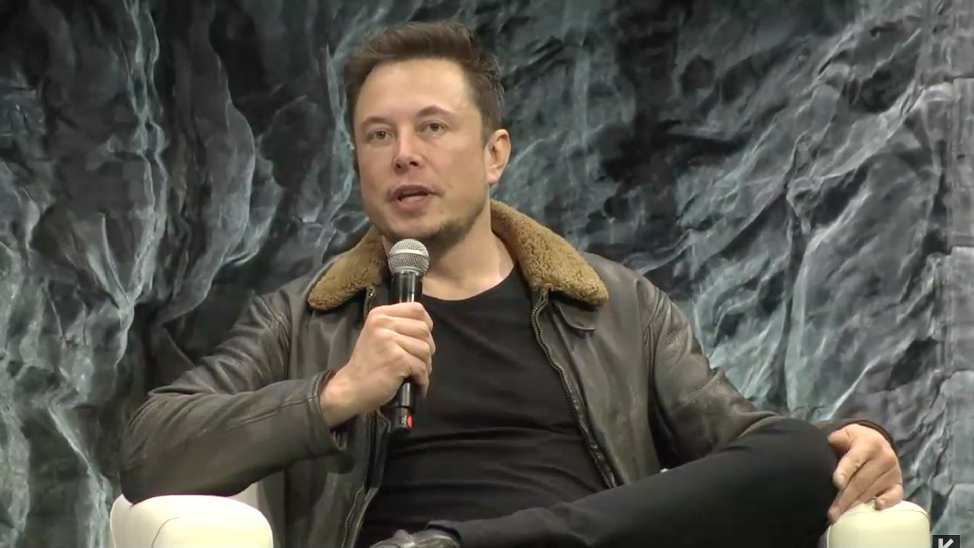 Elon Musk speaks during a Q&A at the SXSW festival on March 11, 2018. (Credit: SXSW via CNN)